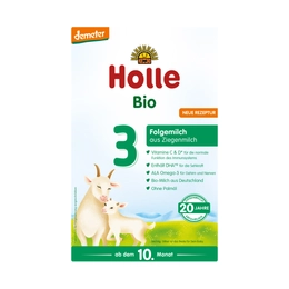 Holle Bio 3 Kecsketej alapú anyatej-kiegészítő tápszer demeter 400g