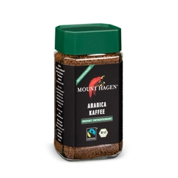 Mount Hagen bio Arabica kávé FairTrade koffeinmentes instant 100g