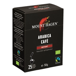 Mount Hagen Bio Instant kávé adagok 25 x 2g