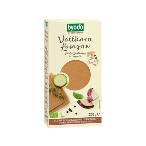 Byodo Bio Lasagne, teljes kiőrlésű tészta 250g