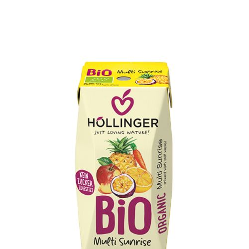 Höllinger Bio Multi Sunrise vegyes gyümölcslé 200ml
