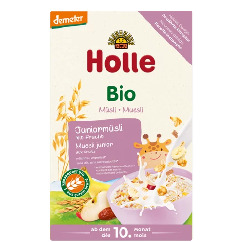 Holle Bio Többmagvas Junior müzli gyümölccsel - Demeter 250g