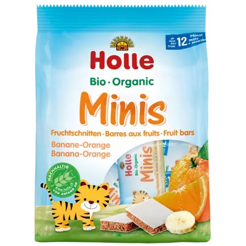 Holle Bio Gyümölcsszelet mini, banán-narancs 100g