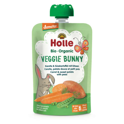 Holle Bio Veggie Bunny - Tasak sárgarépa és édesburgonya borsóval