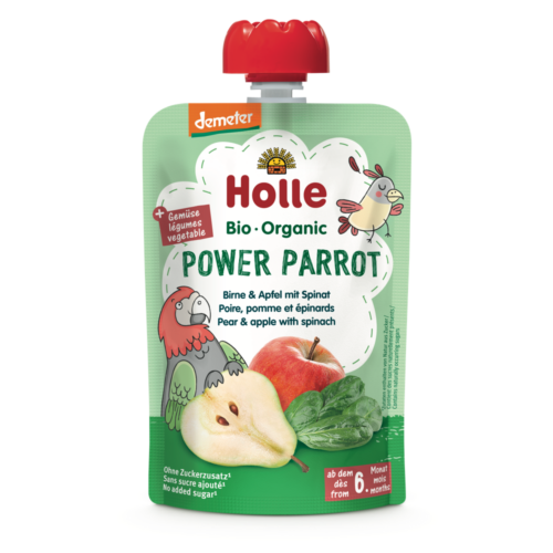 Holle Bio Power Parrot - Tasak körte almával és spenóttal
