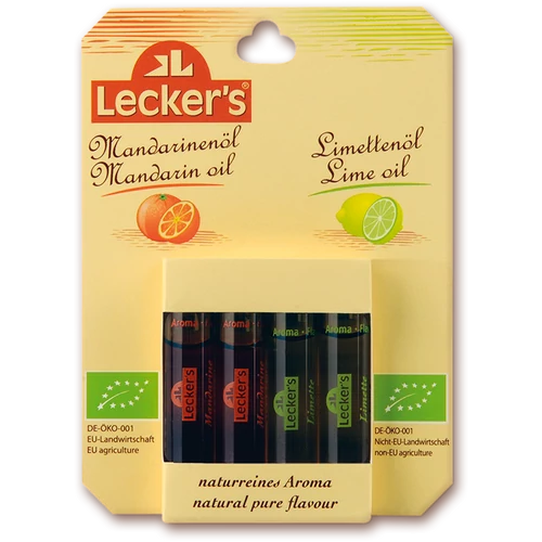 Lecker's Bio Mandarin- és limeolaj (4x2ml) 8ml