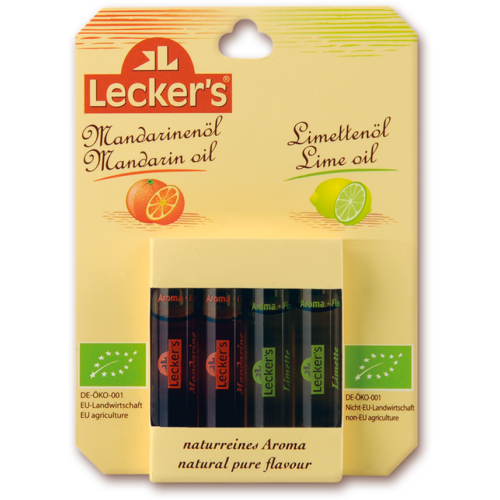 Lecker's Bio Mandarin- és limeolaj (4x2ml) 8ml