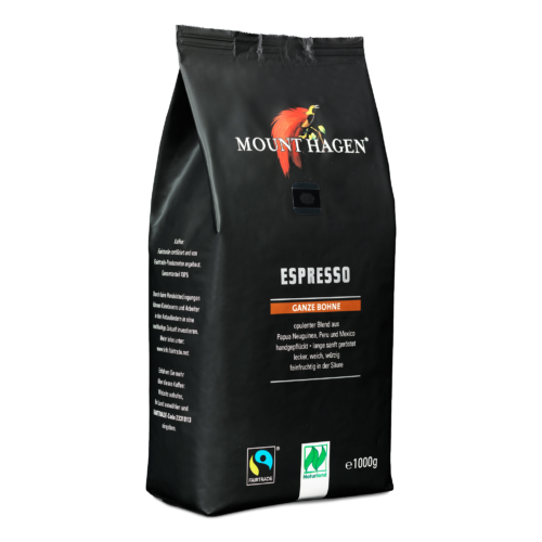 Mount Hagen bio Espresso kávé FairTrade szemes 1kg