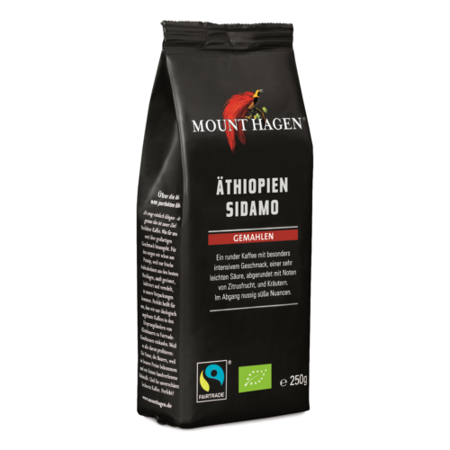Mount Hagen Bio Etióp kávé, őrölt - Fairtrade 250g