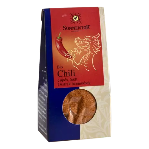 Sonnentor Bio Csípős chili (tüzes, 8-10-es erősségű) - őrölt 40g