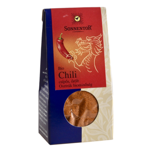 Sonnentor Bio Csípős chili (tüzes, 8-10-es erősségű) - őrölt 40g