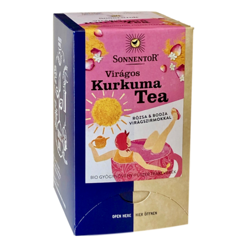 Sonnentor Bio Virágos Kurkuma teakeverék - filteres 36g