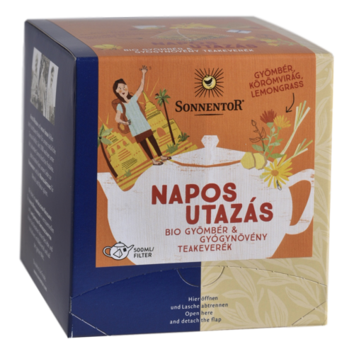 Sonnentor Bio Napos utazás tea - piramis filter 36g