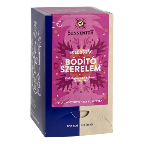 Sonnentor Bio Boldogság - Bódító szerelem - herbál gyümölcstea keverék - filteres 36g